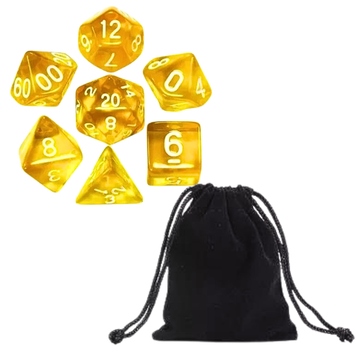 Conjunto de Dados para Amarelo Translucido com N° Branco Conjunto de Dados para Amarelo Translucido com N° Branco